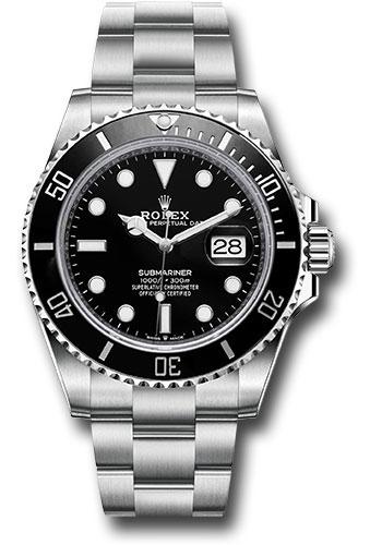 Rolex Steel Submariner Date Watch - Black Bezel - Black Dial 126610LN