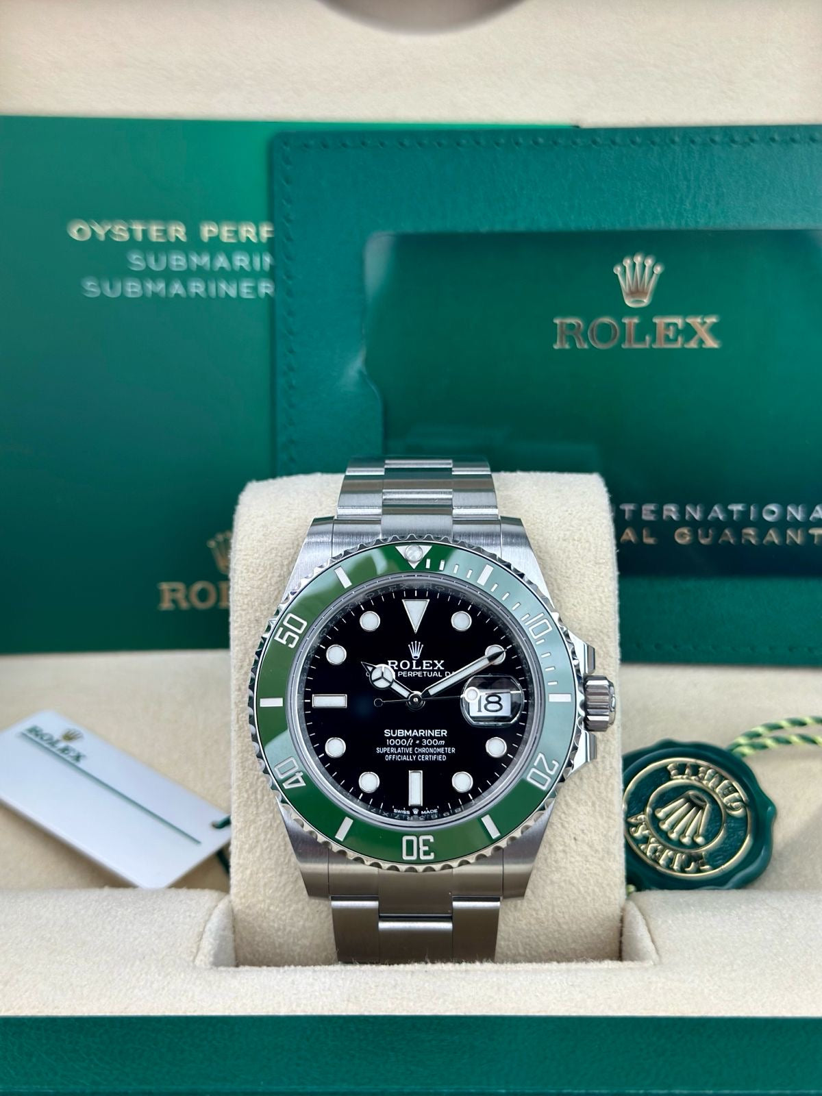 Rolex Steel Submariner Date Watch - The Starbucks - Green Bezel - Black Dial -  - 126610LV