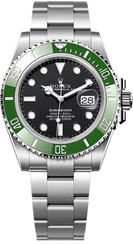 Rolex Submariner 41mm Date "Kermit" Stainless Steel Green Bezel - 126610LV MK2 STARBUCKS