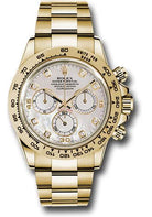 Rolex Yellow Gold Cosmograph Daytona 40 Watch - Mother-Of-Pearl Diamond Dial - 116508 md