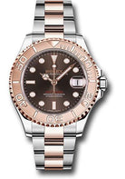 Rolex Steel and Everose Gold Rolesor Yacht-Master 37 Watch - Chocolate Dial - 268621