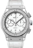 Hublot Classic Fusion Chronograph Titanium White Diamonds Watch-541.NE.2010.LR.1104