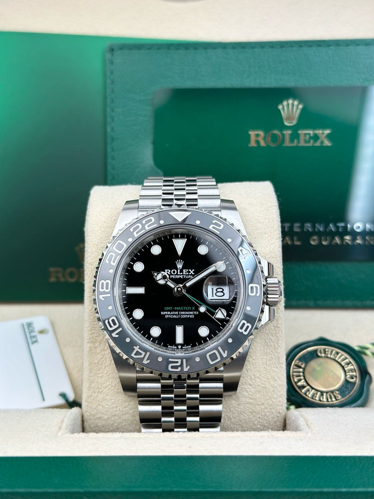 Rolex GMT-Master II 40mm Black Dial Cerachrom Bezel Jubilee Bracelet - 126710GRNR | BRUCE WAYNE
