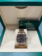 Rolex Sky Dweller 42 Slate Dial Rose Gold Oyster Mens Watch 336935 Rhodium Dial