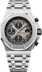 Audemars Piguet "Brick" Offshore 42mm Chronograph Platinum Gray Arabic Dial | 26470PT.OO.1000PT.01
