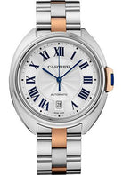 Cartier Cle De Cartier Watch - 40 mm Steel Case - Silvered Dial - Steel And Pink Gold Bracelet - W2CL0002