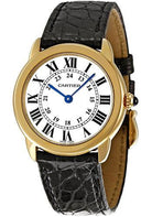 Cartier Ronde Solo Watch - Small Yellow Gold Case - Alligator Strap - W6700355