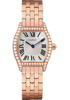 Cartier Tortue Watch - 30 mm Pink Gold Set Diamond Case - Pink Gold Bracelet - WA501010