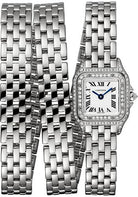 Cartier Panthere de Cartier Triple Loop Watch - 20 mm White Gold Case - Diamond Bezel - White Gold Triple Loop Bracelet - WJPN0011