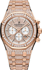 Audemars Piguet Royal Oak Chronograph 41mm Diamond Pave Index Rose Gold Diamond Set | 26322OR.ZZ.1222OR.01
