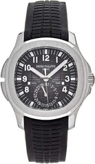Patek Philippe Aquanaut Travel Time Stainless Steel Black Dial | 5164A-001