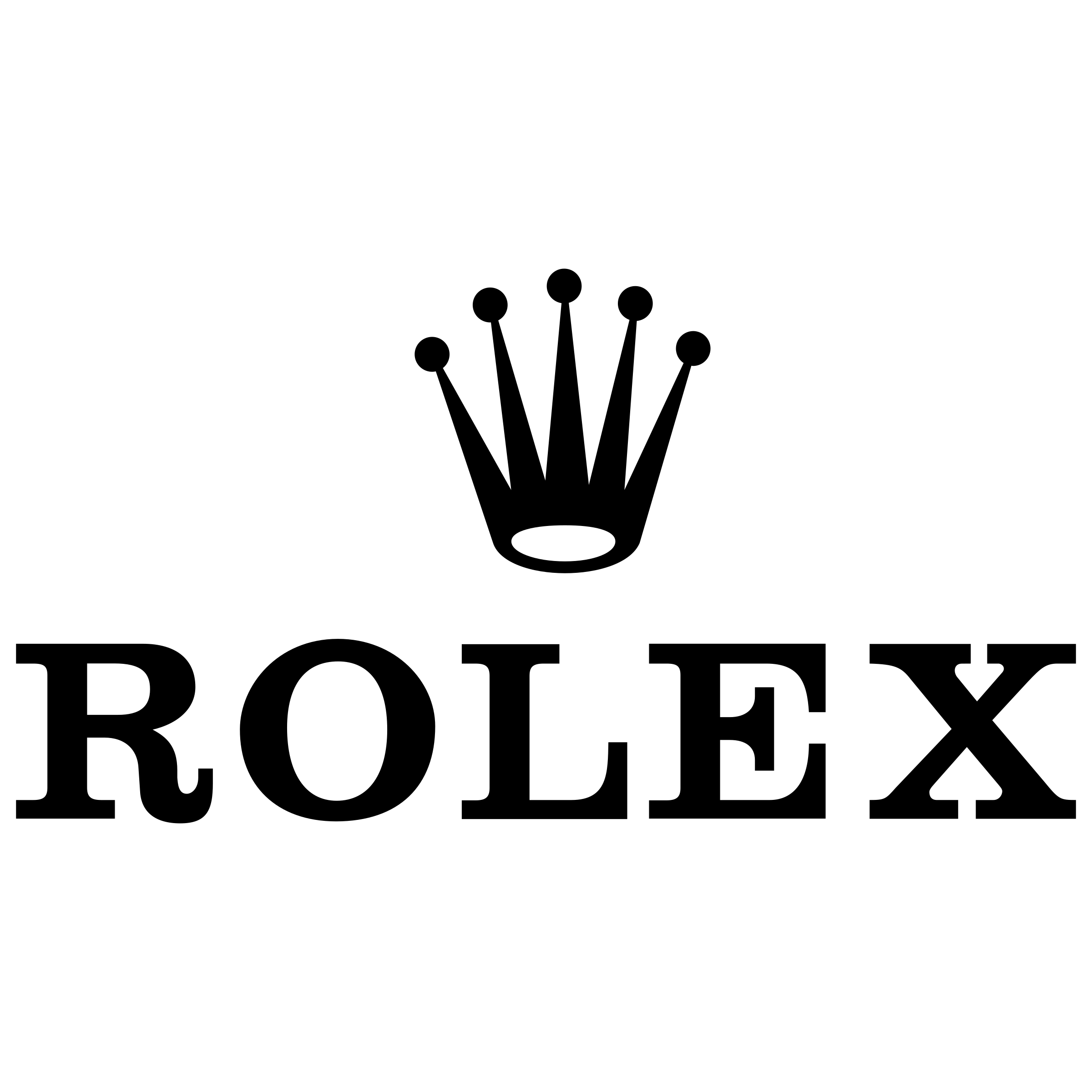 Rolex logo with crown emblem